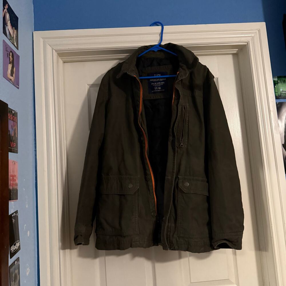 American Eagle men’s green jacket in size LT